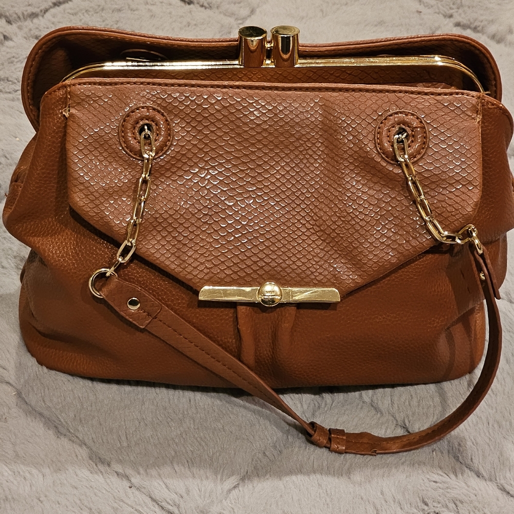 Lulu Guiness - brown  Pocket Book /Handbag